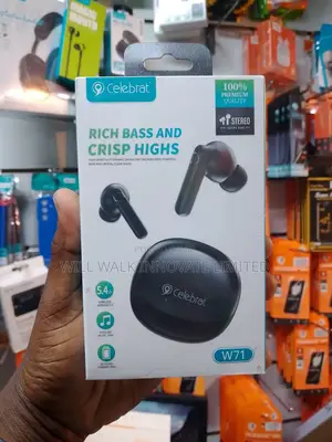 Original Celebrat W71 TWS Stereo Headset With 30 Hours Standby