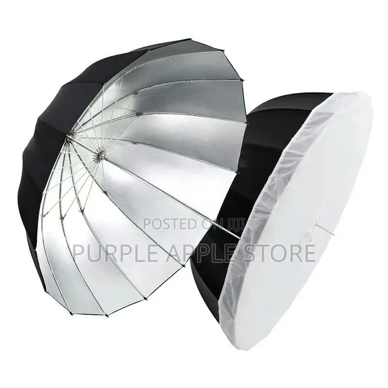 165cm Parabolic Deep Reflective Umbrella White