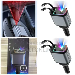 66w 4 In 1 Retractable Car Charger Usb C Fast Charging Adapter Usb
