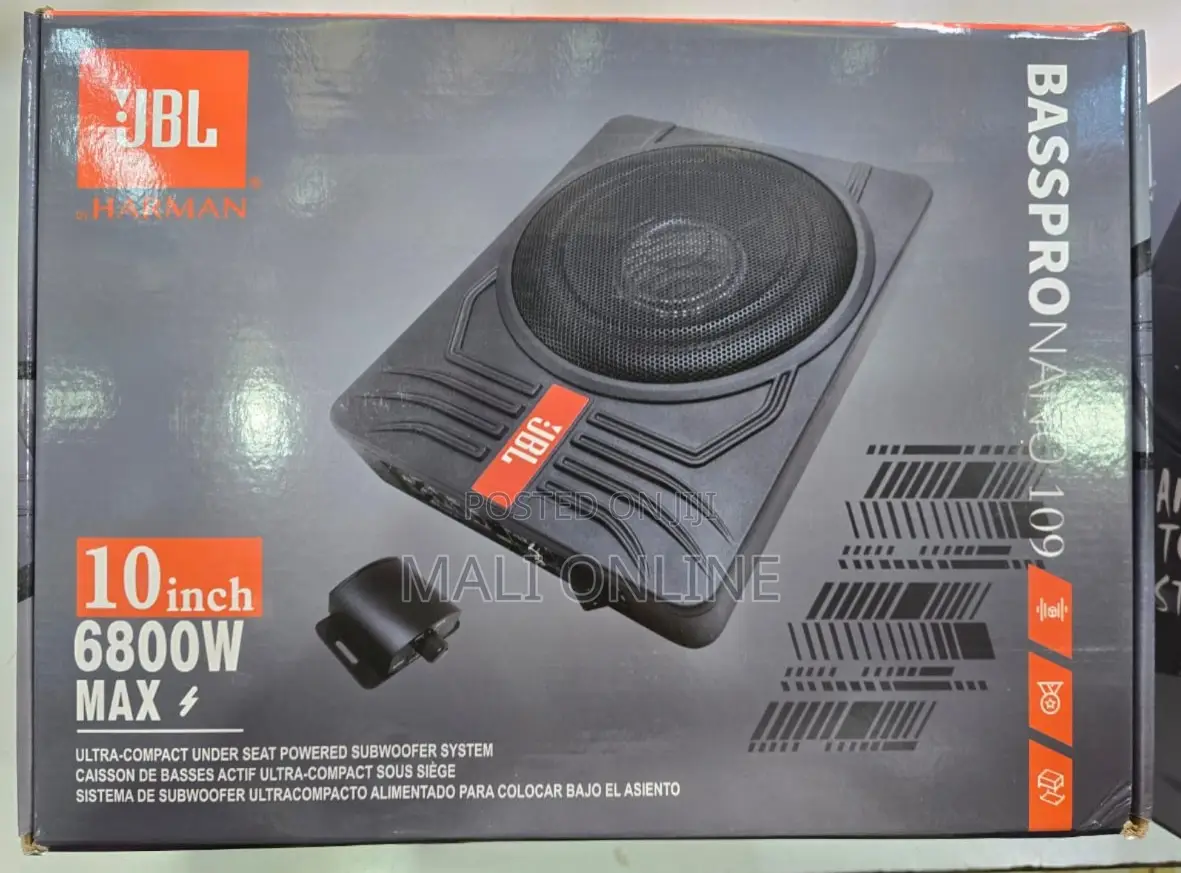 10 Inch Under Seat Car Subwoofer 6800w Max Powerd Bass Speaker Compat