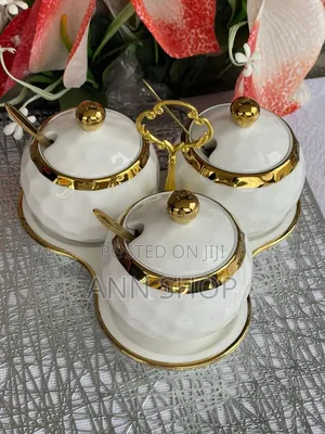 3 Pieces Cerami Sugar Dish