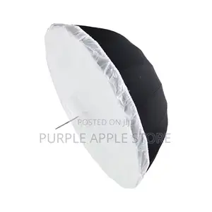 105cm Parabolic Deep Reflective Umbrella White Interior