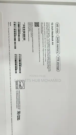 New Laptop Apple MacBook Air 24GB Apple M5 SSD 1T