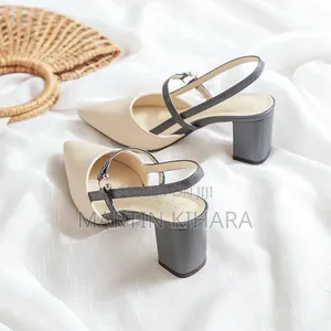 Chunky Slingback Heels (Size 36-41)