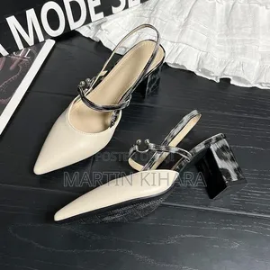 Chunky Slingback Heels (Size 36-41)