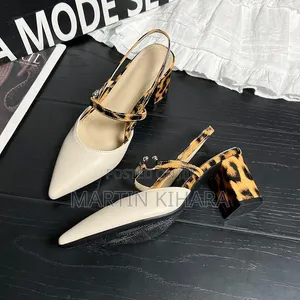 Chunky Slingback Heels (Size 36-41)