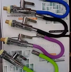 Coloured Kitchen Rubber Pillar Tap