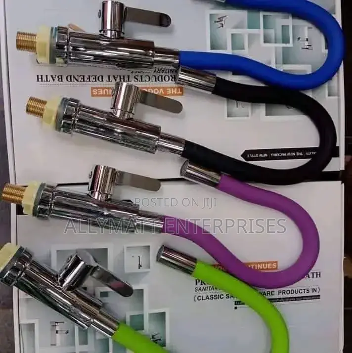 Coloured Kitchen Rubber Pillar Tap