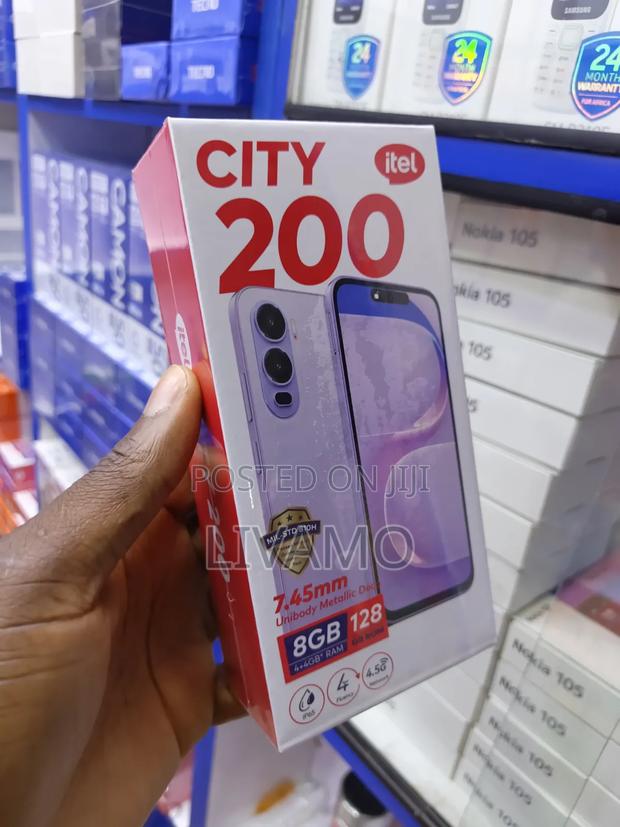 New Itel City 200 128 GB Black