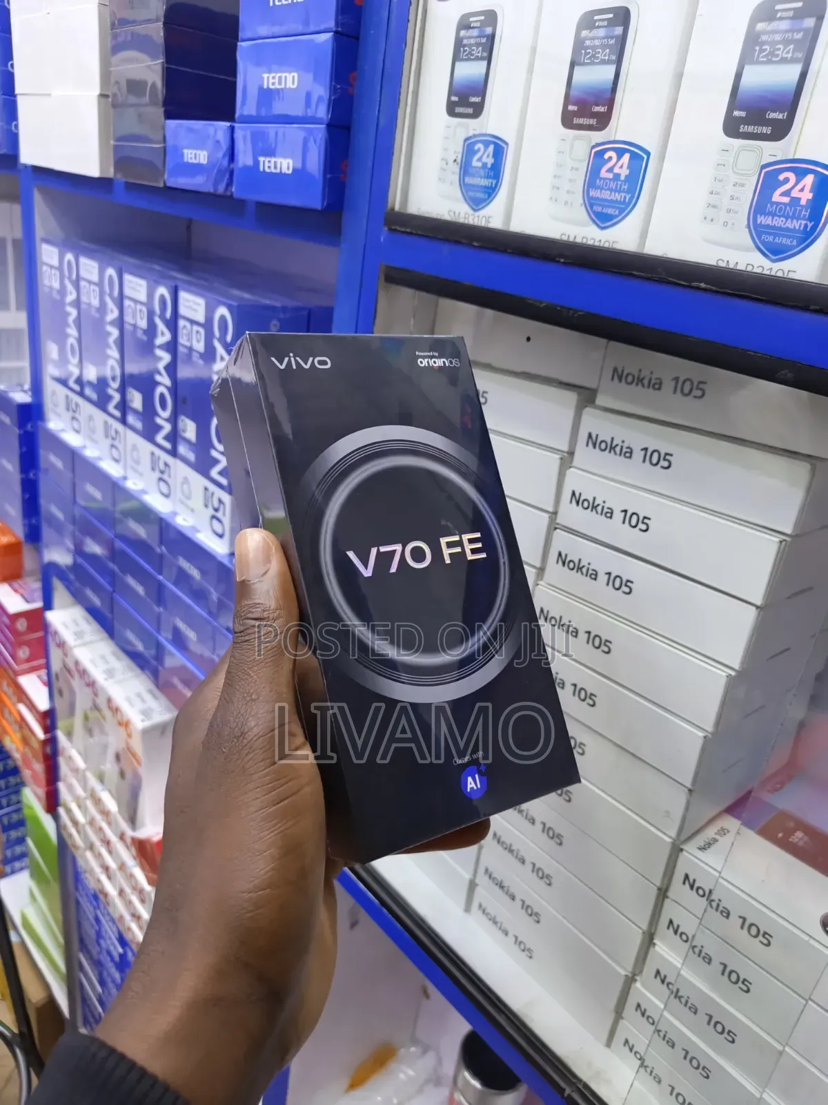 New Vivo V70 256 GB Black