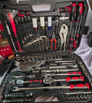 Portable 142+2pcs Tool Kit With Organized Storage Case.