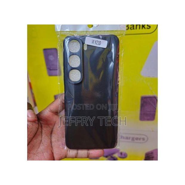 Vivo Y21d Soft Silicone Case - Black, Shock-Absorbing, Slim Design