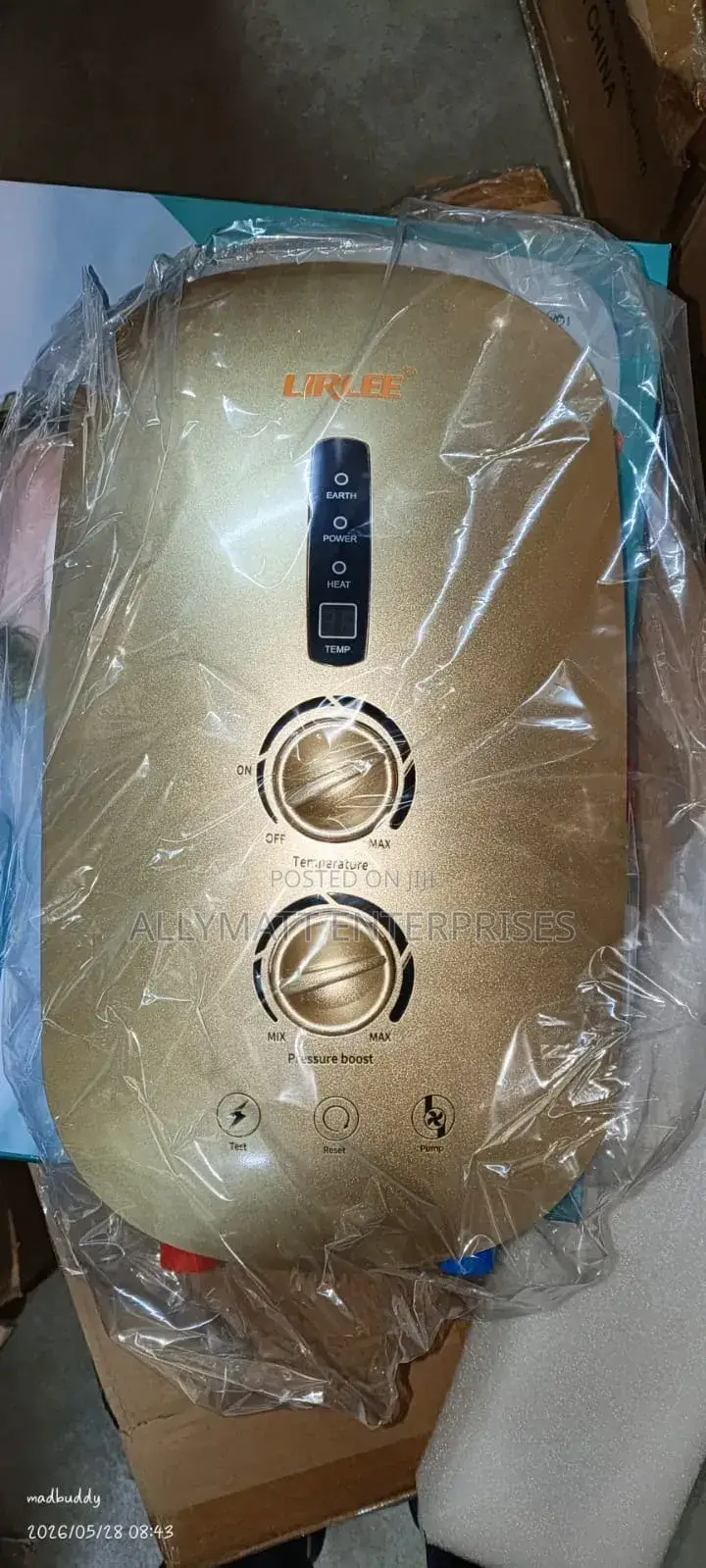Gold Water Instant Heater With Pump