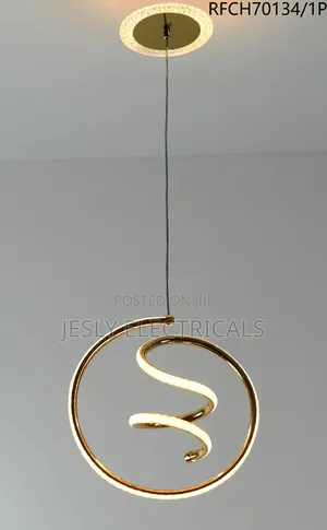 Modern Spiral Loop Led Pendant