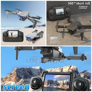 E88 Pro Drone With Hd Camera Screen Remote Control Foldable Wifi FPV