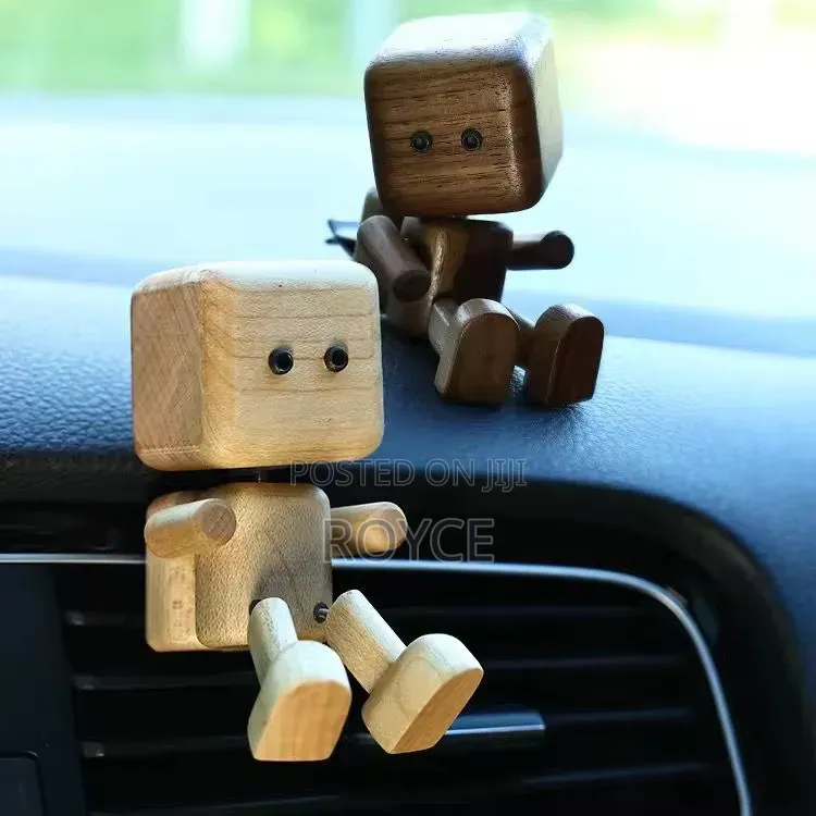 Cute Wooden Driving Buddy Robot Car Diffuser