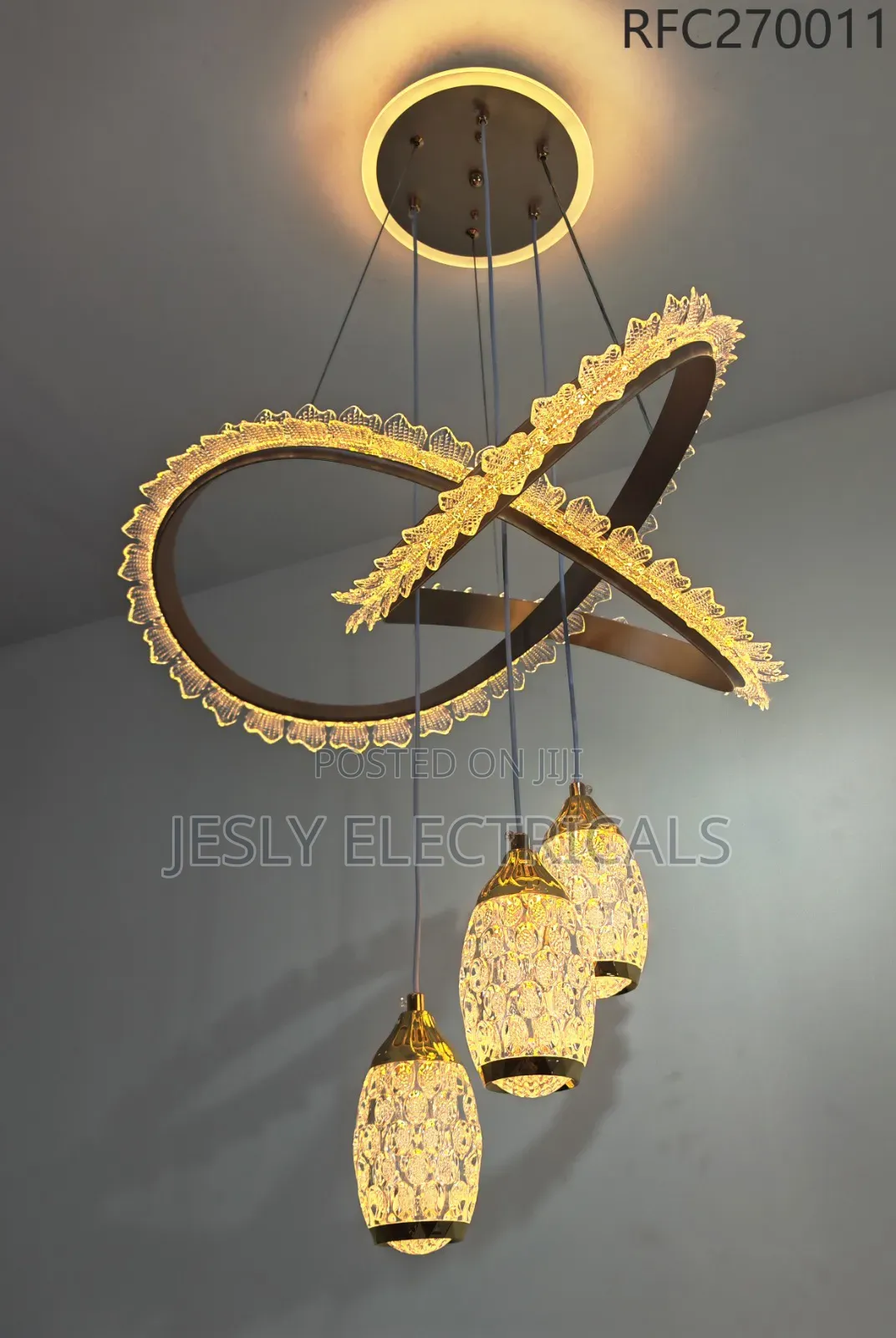 Led Infinity Loop Pendant Chandelier