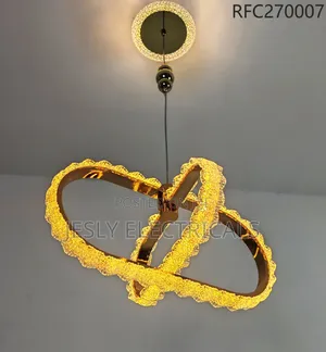 Interlocking Double Ring Chandelier