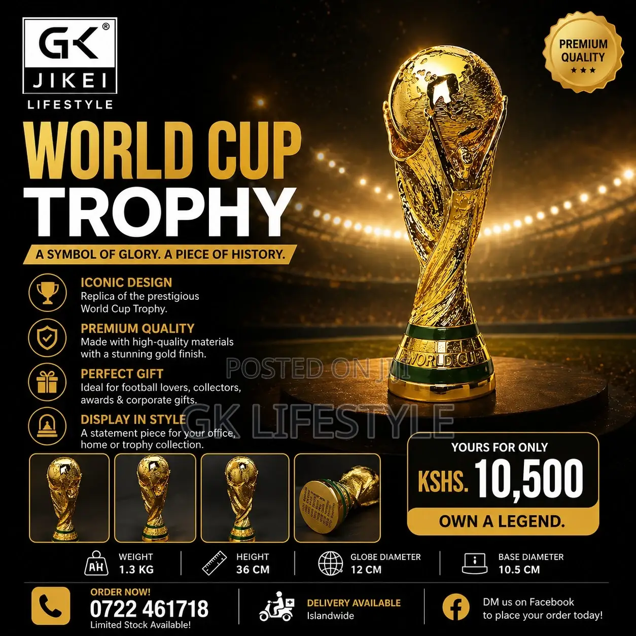 Fifa World Cup Replica Trophy – Full Size