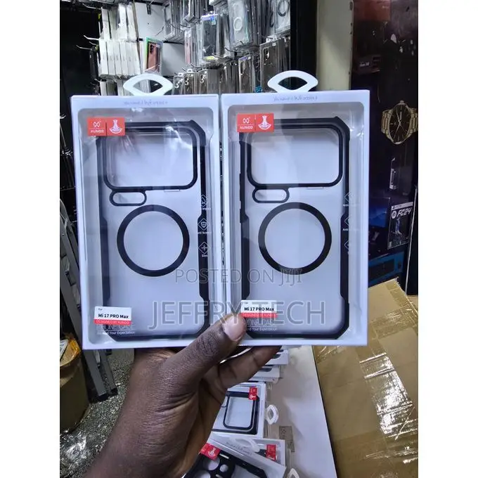 Redmi 17 Pro Max Magnetic Phone Case - Black, Slim Durable