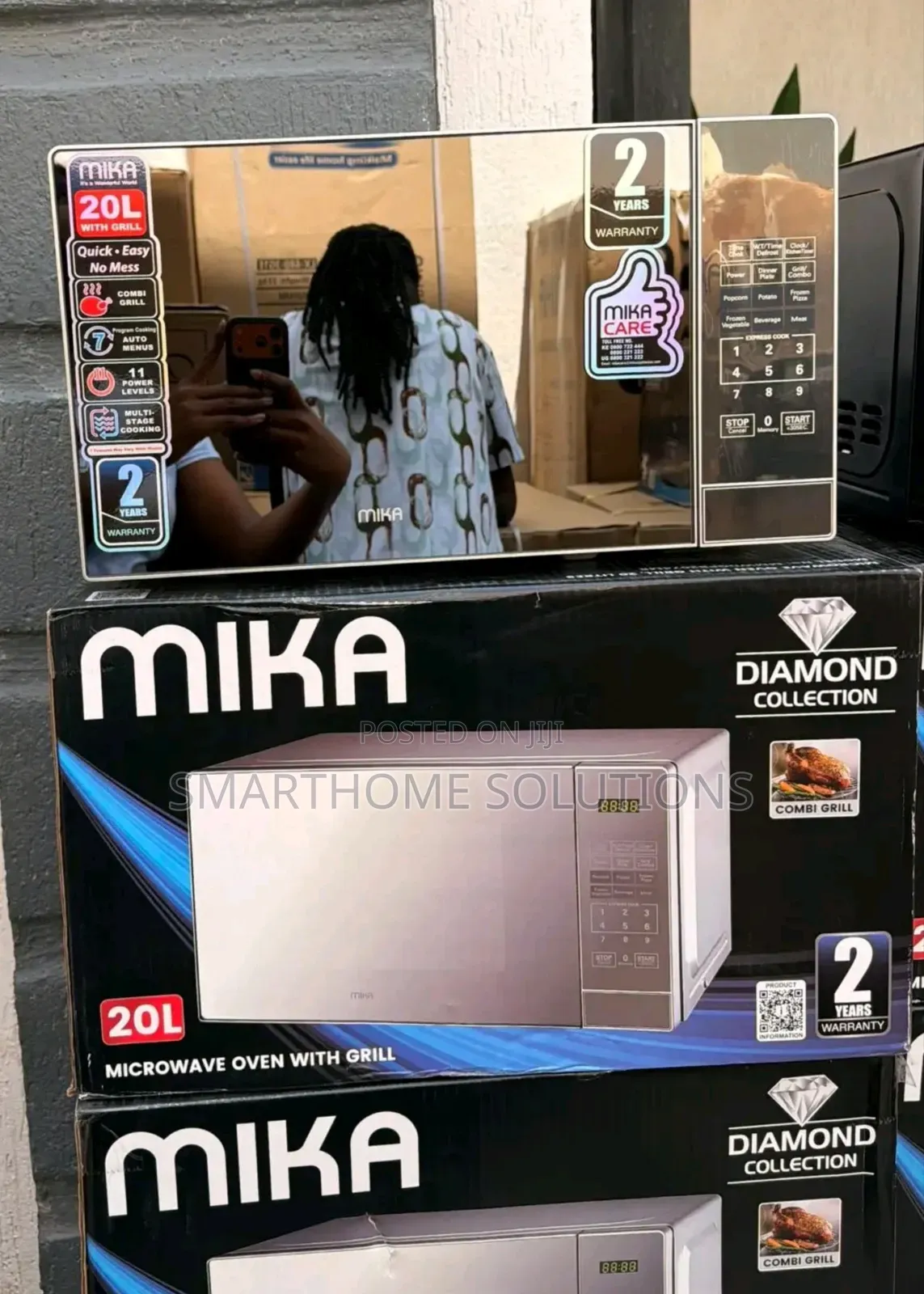 Mika Microwave Oven With Grill, 20-Liter Capacity