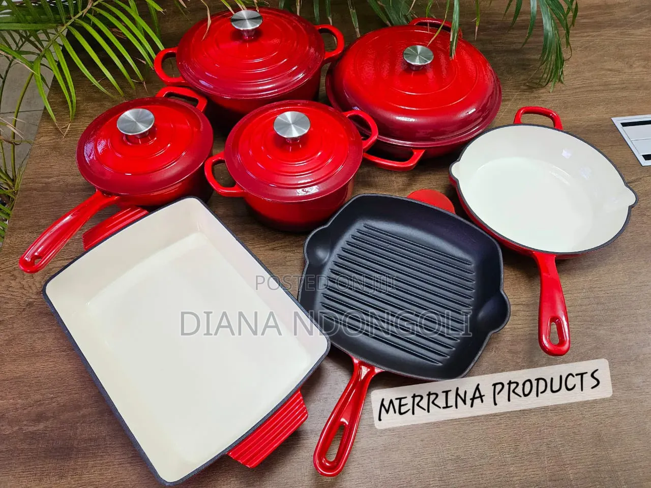 11pcs Raw Cast Iron Cookware
