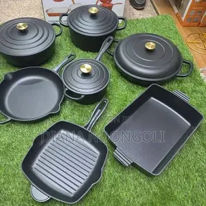 11pcs Raw Cast Iron Cookware
