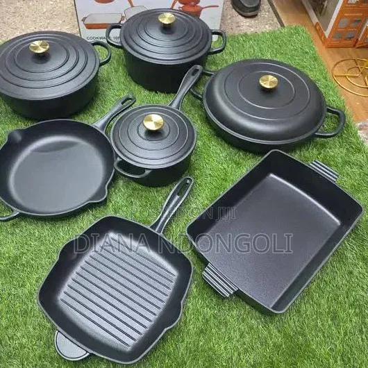 11pcs Raw Cast Iron Cookware
