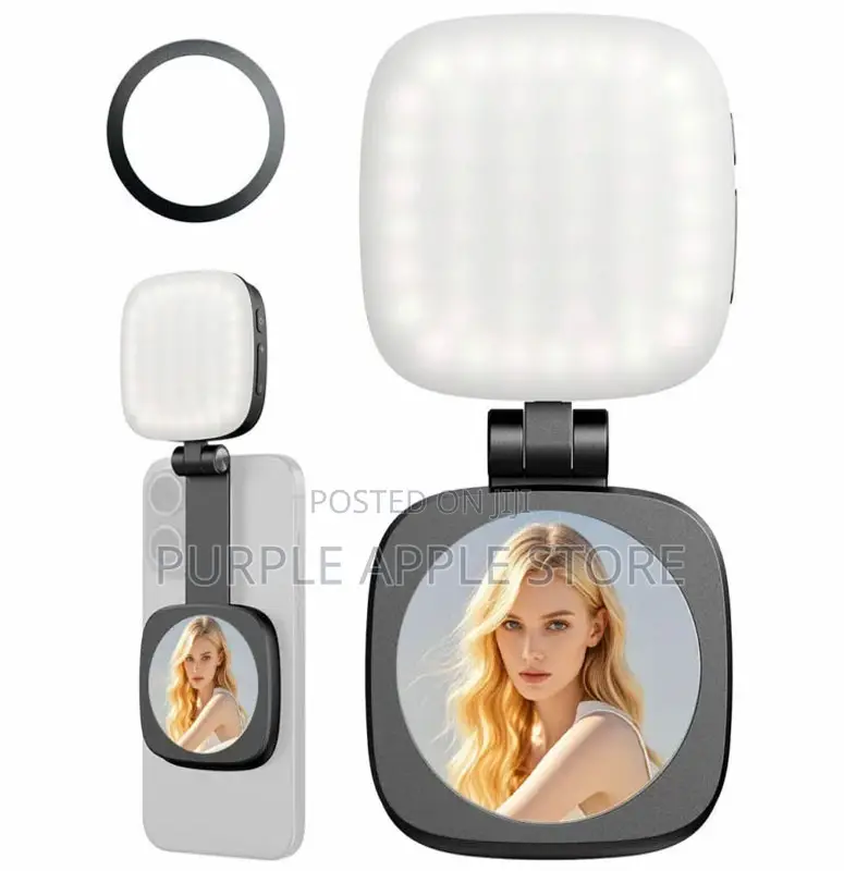 Magnetic Selfie Phone Light With Mirror