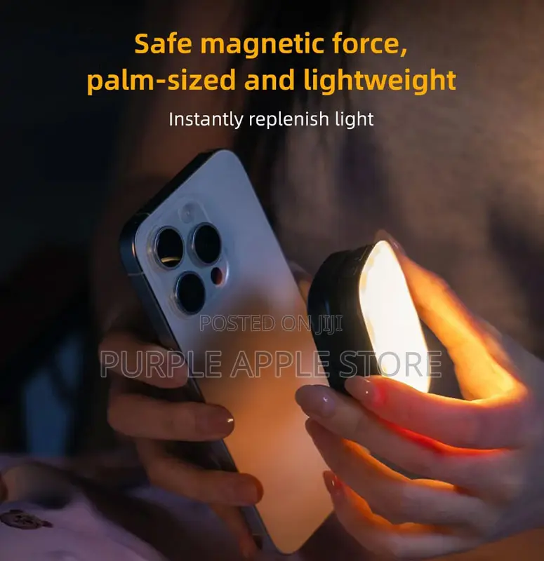 Magnetic Selfie Phone Light With Mirror