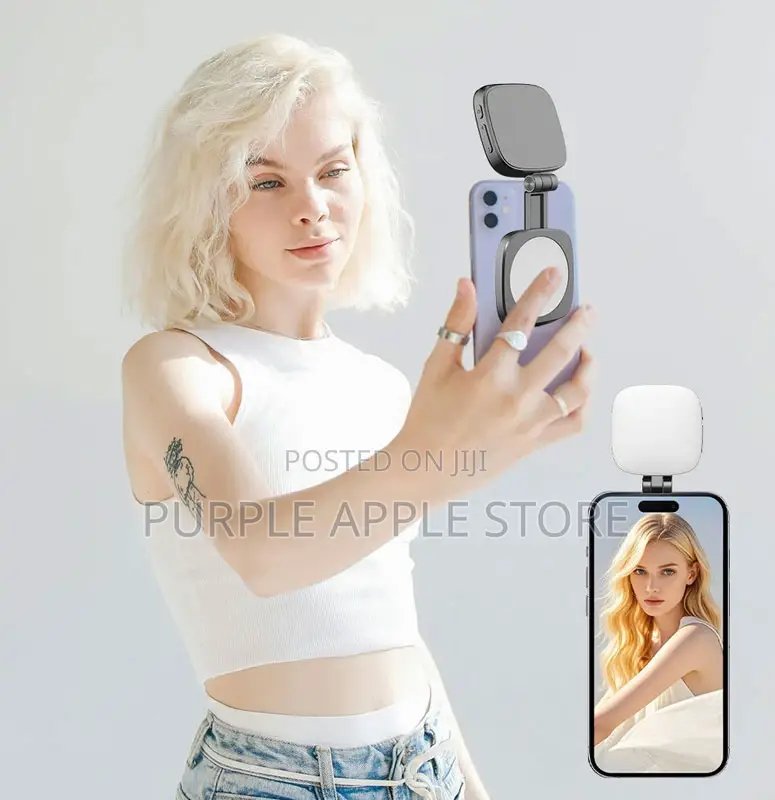 Magnetic Selfie Phone Light With Mirror