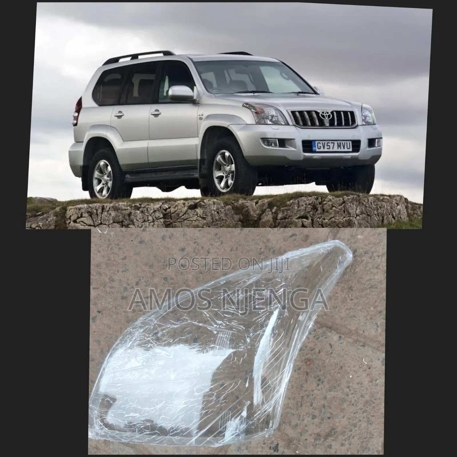 Prado 120 Headlight Lens