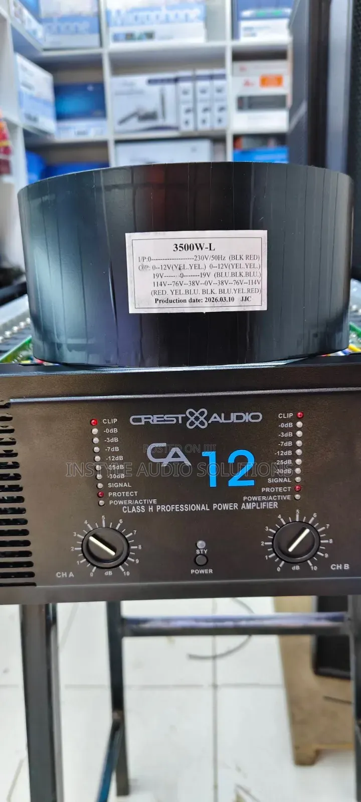 Ca12 Crest Audio Professional Powered Amplifier 2 Channels
