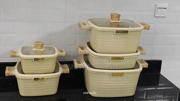 10pcs Granite Block Cookware Set