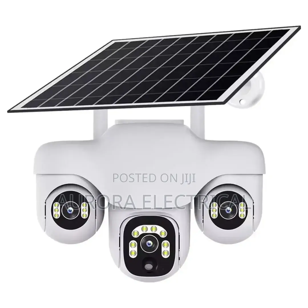 Triple Lens Solar Cctv 4g