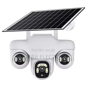 Triple Lens Solar Cctv 4g
