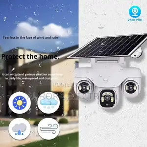 Triple Lens Solar Cctv 4g