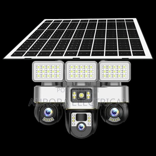 4g Solar Cctv With Light - main view