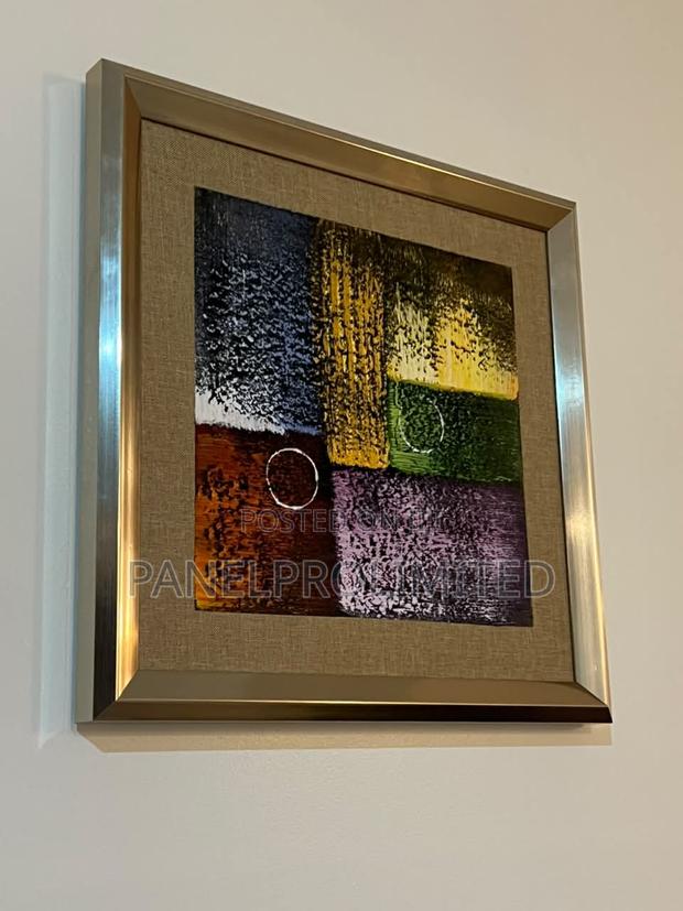 Modern Framed Wall Art – Abstract Decorative Painting