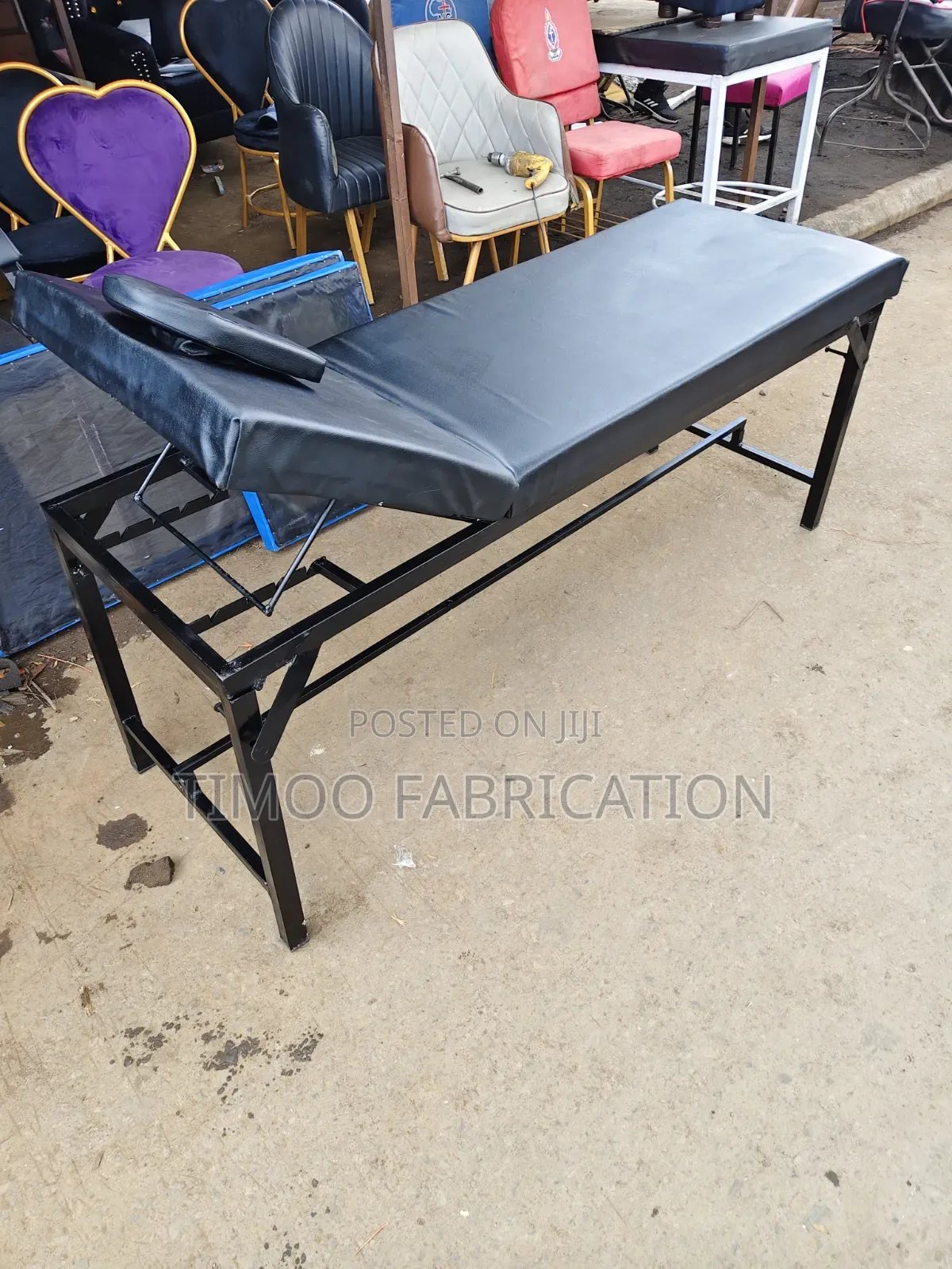 Foldable Black Massage Bed
