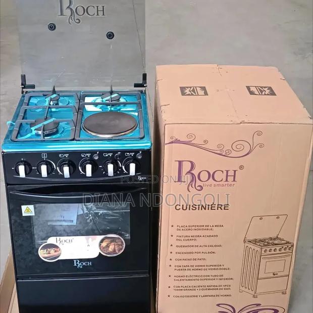 *Roch Black 50×55 Standing 3+1 Cooker at 16500*