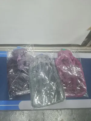 Fluffy Fabric Covered 2 Litre Hot Water Bottle Bag