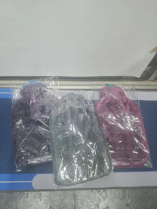Fluffy Fabric Covered 2 Litre Hot Water Bottle Bag