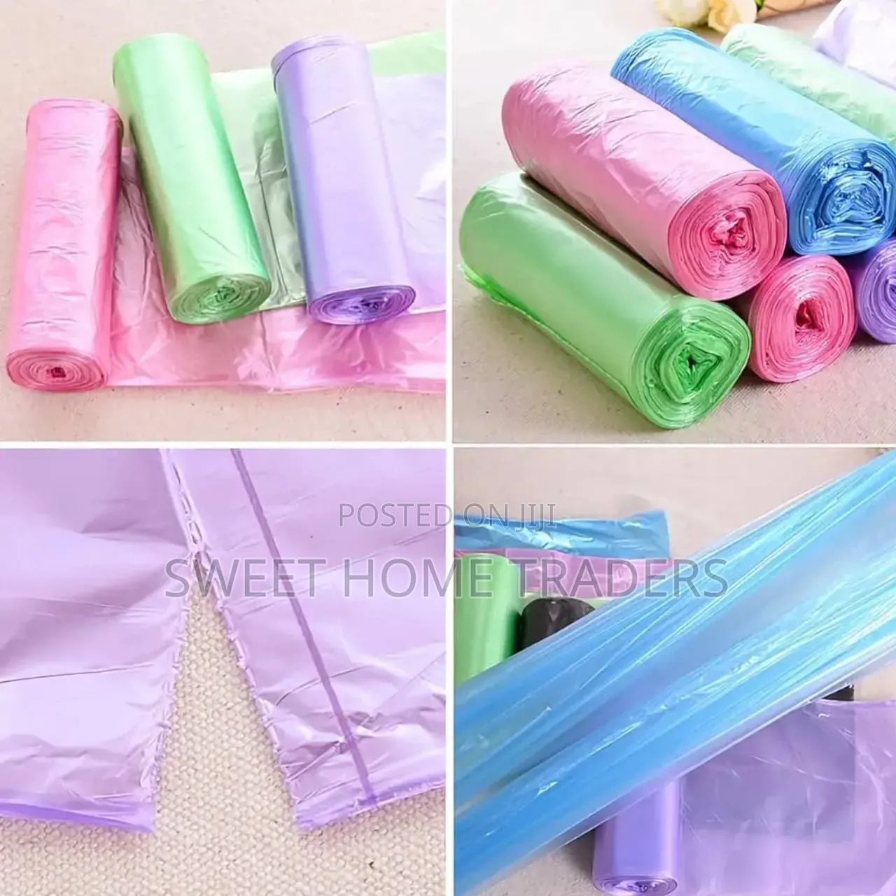*100pcs Mixed Colours Trash Bag 45*50cm