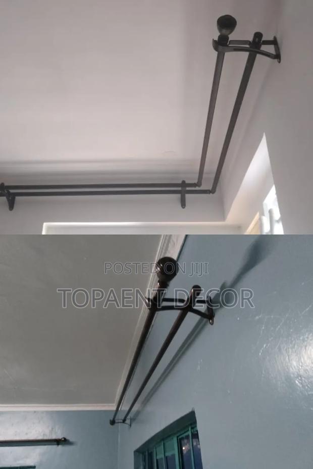Straight and Corner Windows Locally Made Curtain Rods