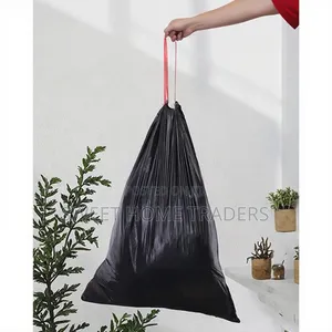 Trash Bags With A Drawstring Leakage Free