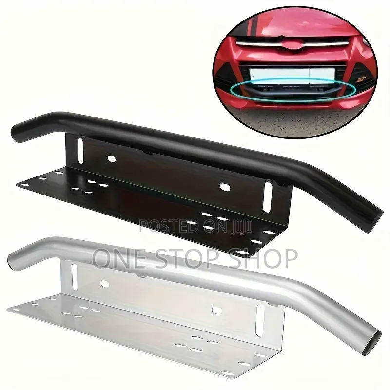 License Plate Mounting Bracket With Bullbar 4 Offroad Lights Mount