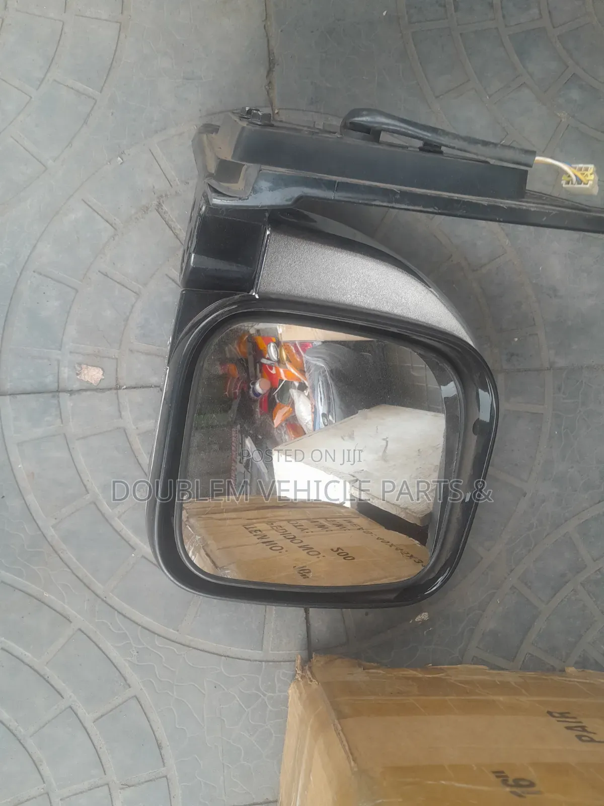 Sidemirror Mitsubishi Pajero 5 Wire Automatic Chrome/Silver Shiny