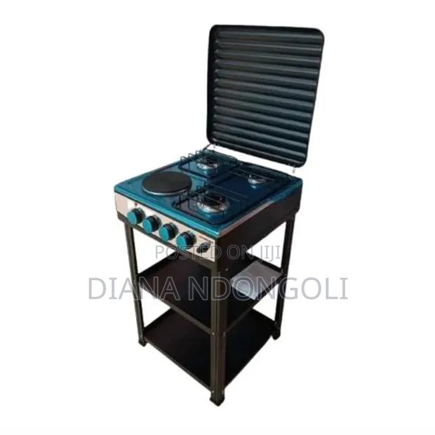 Eurochef 5 Burner Standing Burner With Shelves - main view