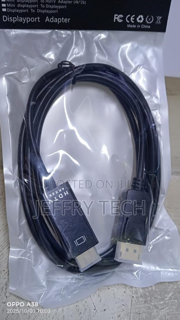 Displayport Dp to Hdmi Adapter Cable Cord 1.8m Support Resolution Hd 1